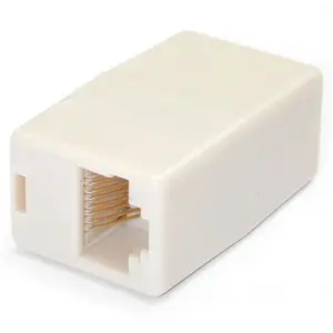 Netzwerkkoppler RJ-45 Cat5e Buchse/Buchse weiß Netzwerkkoppler RJ-45 Cat5e Buchse/Buchse weiß