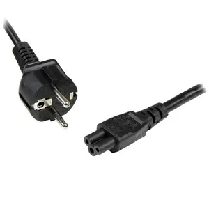 Netzkabel CEE7 auf C5 IEC320 Schwarz 2 m Netzkabel CEE7 auf C5 IEC320 Schwarz 2 m