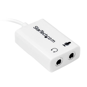 StarTech 4 Position to 2x 3-Pin 3,5mm Headset Y-Splitter adaptor white 15,3cm