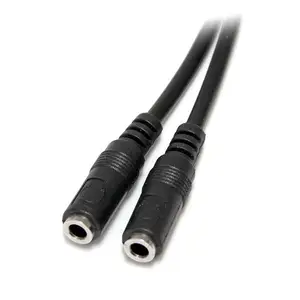 StarTech 3.5mm cinch Y-Splitter cable plug/socket black 0,2m StarTech 3.5mm cinch Y-Splitter cable plug/socket black 0,2m
