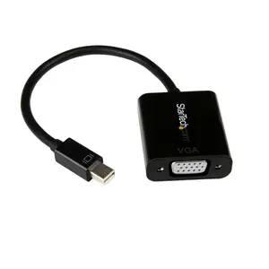 Mini-DisplayPort/VGA Adapter Stecker/Buchse Schwarz Mini-DisplayPort/VGA Adapter Stecker/Buchse Schwarz