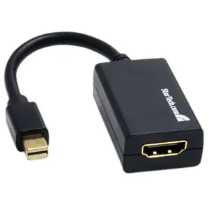 Mini-DisplayPort/HDMI Stecker/Buchse Schwarz Mini-DisplayPort/HDMI Stecker/Buchse Schwarz