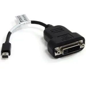 Mini-DisplayPort/DVI Adapter Stecker/Buchse Schwarz Mini-DisplayPort/DVI Adapter Stecker/Buchse Schwarz