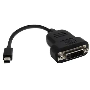 Mini-DisplayPort/DVI Adapter Stecker/Buchse Schwarz Mini-DisplayPort/DVI Adapter Stecker/Buchse Schwarz