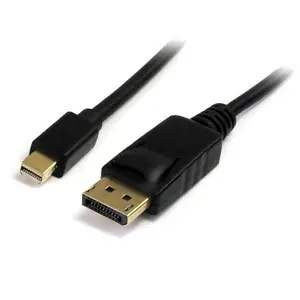 Mini-DisplayPort/DisplayPort Kabel Stecker/Stecker Schwarz 1,8 m Mini-DisplayPort/DisplayPort Kabel Stecker/Stecker Schwarz 1,8 m