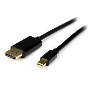 Mini DisplayPort auf DisplayPort Stecker/Stecker schwarz 4m Mini DisplayPort auf DisplayPort Stecker/Stecker schwarz 4m
