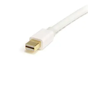 DisplayPort Mini zu DisplayPort Stecker/Stecker Weiß 1 m DisplayPort Mini zu DisplayPort Stecker/Stecker Weiß 1 m