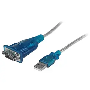 StarTech USB to Serial adaptor plug/plug silver 0,4 m StarTech USB to Serial adaptor plug/plug silver 0,4 m