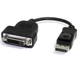 StarTech DisplayPort/DVI-D adaptor plug/socket black StarTech DisplayPort/DVI-D adaptor plug/socket black