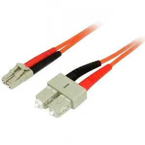 LWL Patchkabel 50/125µm LC/SC Stecker/Stecker Orange 1m LWL Patchkabel 50/125µm LC/SC Stecker/Stecker Orange 1m