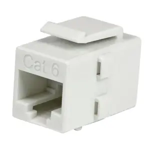 Netzwerkkoppler RJ-45 Cat6 weiß Netzwerkkoppler RJ-45 Cat6 weiß