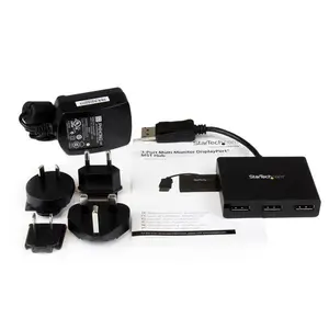 Multi Stream Transport Hub DisplayPort 3 Ports Schwarz Multi Stream Transport Hub DisplayPort 3 Ports Schwarz