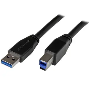 USB Kabel USB-A/USB-B Stecker/Stecker Blau 1m USB Kabel USB-A/USB-B Stecker/Stecker Blau 1m