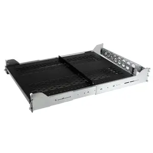 2HE ausziehbarer belüfteter Fachboden für 19" Serverschrank 2HE ausziehbarer belüfteter Fachboden für 19" Serverschrank