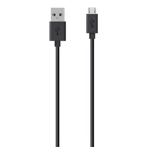 cable Micro-USB plug/USB plug 2m black cable Micro-USB plug/USB plug 2m black