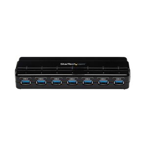 StarTech USB 3.0 Hub 7 Port with Power adaptor black