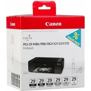 Ink Cartridge PGI-29 Multi Pack mat black, photo black, darkgrey, grey, brightgrey, Chroma Optimizer Ink Cartridge PGI-29 Multi Pack mat black, photo black, darkgrey, grey, brightgrey, Chroma Optimizer