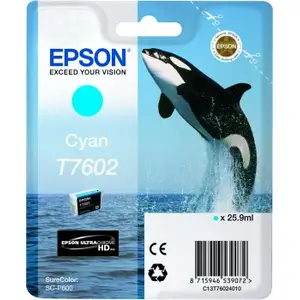 Ink Cartridge T7602 Cyan 26ml Ink Cartridge T7602 Cyan 26ml