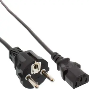 Netzkabel Schutzkontakt gerade auf Kaltgerätestecker C13 schwarz 3m Netzkabel Schutzkontakt gerade auf Kaltgerätestecker C13 schwarz 3m