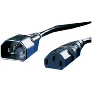 Kaltgeräteanschlußkabel mit Stecker/Buchse 1,8m schwarz z.B für Monitorstromversorgung über PC Kaltgeräteanschlußkabel mit Stecker/Buchse 1,8m schwarz z.B für Monitorstromversorgung über PC