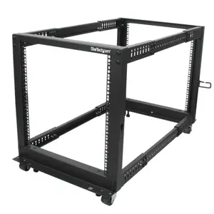 12HE 4 Pfosten Open Frame Server Rack tiefenverstellbar mit Rollen / Nivellierfüße und Kabelverwaltung 12HE 4 Pfosten Open Frame Server Rack tiefenverstellbar mit Rollen / Nivellierfüße und Kabelverwaltung