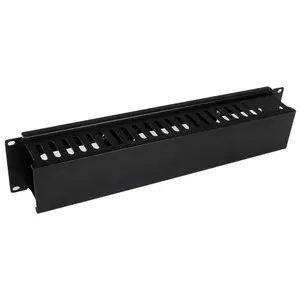 2 HE 19" Rangierpanel/Kabelordner Kabelmanagement mit Abdeckung 2 HE 19" Rangierpanel/Kabelordner Kabelmanagement mit Abdeckung