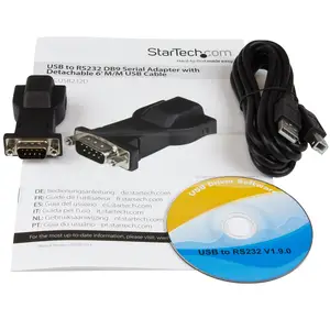 StarTech USB/RS232 serial adaptorcable black 1,8 m StarTech USB/RS232 serial adaptorcable black 1,8 m
