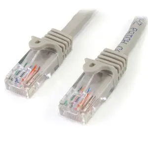 Patchkabel RJ-45 U/UTP Cat5e grau 2m Patchkabel RJ-45 U/UTP Cat5e grau 2m