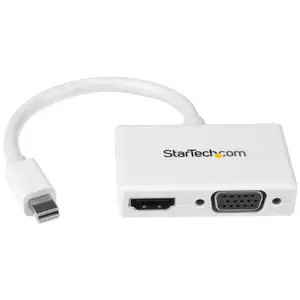 Mini-DisplayPort zu VGA / HDMI Konverter Weiß Mini-DisplayPort zu VGA / HDMI Konverter Weiß