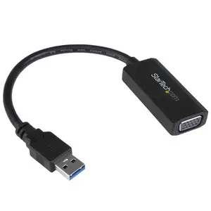 USB 3.0 auf VGA Adapter/Konverter schwarz USB 3.0 auf VGA Adapter/Konverter schwarz