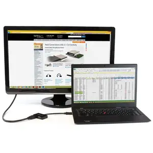 DisplayPort zu VGA / HDMI Konverter Schwarz DisplayPort zu VGA / HDMI Konverter Schwarz