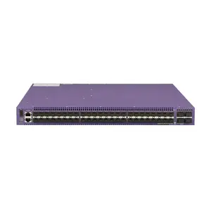 48 10GBASE-X SFP+ and 4 40GBASE-X QSFP+ ExtremeXOS Advanced Edge License unpopulated dual PSU power slot and 3 unpopulated fan airflow slots 48 10GBASE-X SFP+ and 4 40GBASE-X QSFP+ ExtremeXOS Advanced Edge License unpopulated dual PSU power slot and 3 unpopulated fan airflow slots