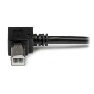 USB 2.0 Kabel A/B Stecker/Winkelstecker schwarz 3m USB 2.0 Kabel A/B Stecker/Winkelstecker schwarz 3m