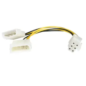 12cm LP4 Molex auf 6pin PCI Express Stromkabel 12cm LP4 Molex auf 6pin PCI Express Stromkabel