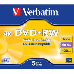 DVD+RW 4.7GB 4X Jewel Case 5 Stück DVD+RW 4.7GB 4X Jewel Case 5 Stück