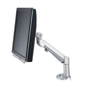LCD-Arm Pneumatic Tischmontage 1 Gelenk Pivot Grau LCD-Arm Pneumatic Tischmontage 1 Gelenk Pivot Grau