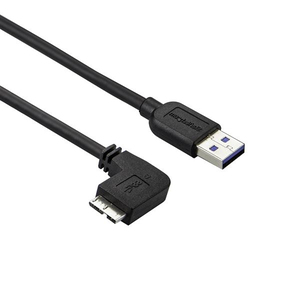 Slim Micro USB 3.0 Kabel linksgewinkelt 1 m