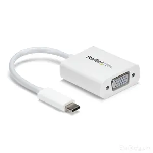 USB-C auf VGA Adapter Weiß USB-C auf VGA Adapter Weiß