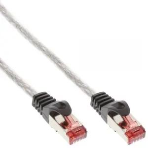 Patch Cable RJ-45 S/FTP Cat6 Transparent 0,3 m Patch Cable RJ-45 S/FTP Cat6 Transparent 0,3 m