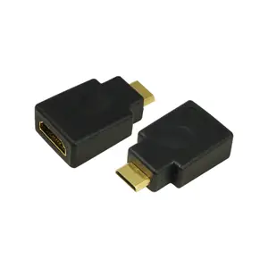 HDMI-Adapter HDMI/mini HDMI Buchse/Stecker Schwarz HDMI-Adapter HDMI/mini HDMI Buchse/Stecker Schwarz