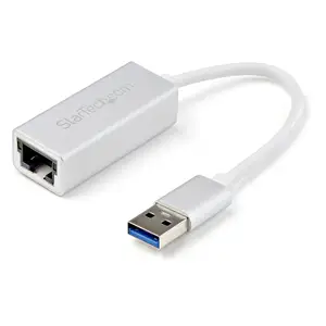 USB 3.0 auf Gigabit Netzwerkadapter Silber USB 3.0 auf Gigabit Netzwerkadapter Silber
