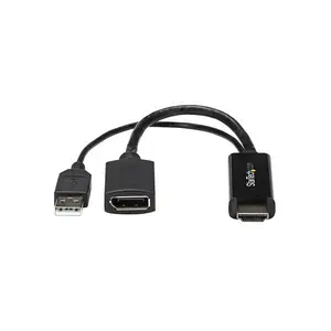 HDMI auf DP Konverter 4 K Schwarz HDMI auf DP Konverter 4 K Schwarz