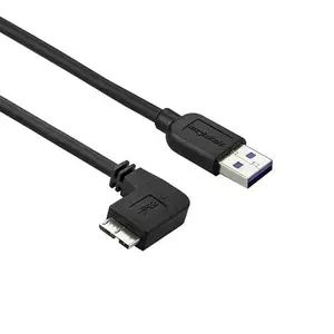 Slim Micro USB 3.0 Kabel linksgewinkelt 0,5 m Slim Micro USB 3.0 Kabel linksgewinkelt 0,5 m