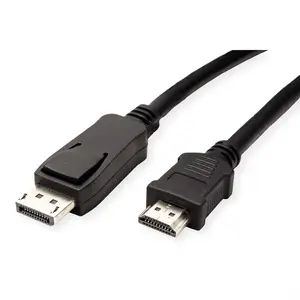 DisplayPort Kabel DP/HDMI Stecker/Stecker Schwarz 1m DisplayPort Kabel DP/HDMI Stecker/Stecker Schwarz 1m