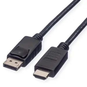 Videokabel DisplayPort/HDMI Stecker/Stecker Schwarz 4,5m Videokabel DisplayPort/HDMI Stecker/Stecker Schwarz 4,5m