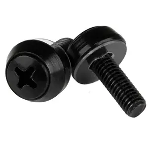 M5 x 12mm Montageschrauben Schwarz M5 x 12mm Montageschrauben Schwarz