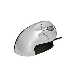 Bakker Grip Vertikale Maus Silber/Schwarz USB