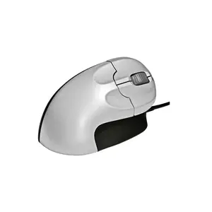 Bakker Grip Vertikale Maus Silber/Schwarz USB Bakker Grip Vertikale Maus Silber/Schwarz USB