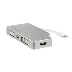 Aluminium Reise A/V Adapter 4-in-1 USB-C auf VGA/DVI/HDMI/mDP Aluminium Reise A/V Adapter 4-in-1 USB-C auf VGA/DVI/HDMI/mDP