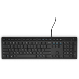 Tastatur KB216 Multimedia USB Schwarz Tastaturlayout Französisch